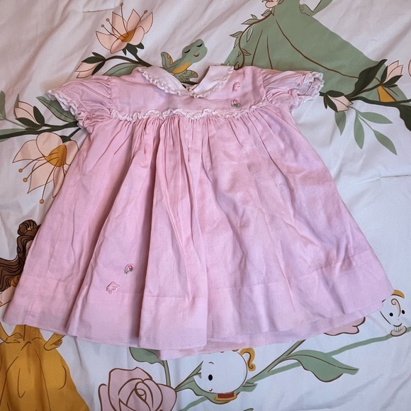 Pink Ruffled Kids Formal Dress - Picture 3 of 5